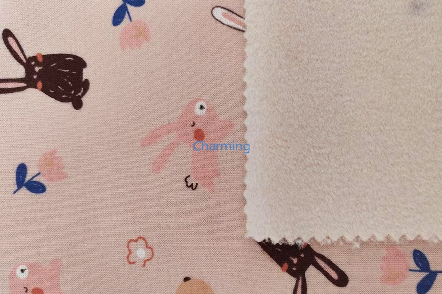 拔印双面布拉毛印花